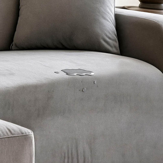 Ruhhy Waterproof Elastic Cover for Corner Sofa Gray 45x45cm 1pcs