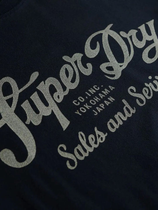 Superdry Ovin Herrenblusen Marineblaue