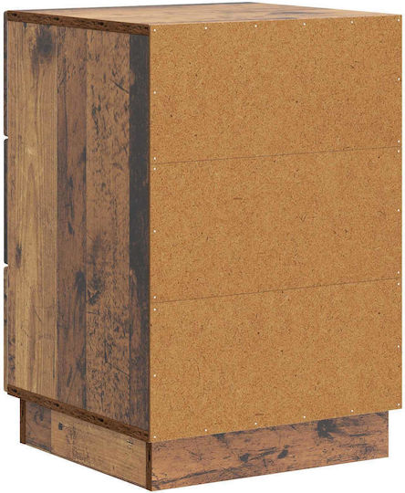 Нощно Шкафче Дървено Кафяво 43x41x63.5см