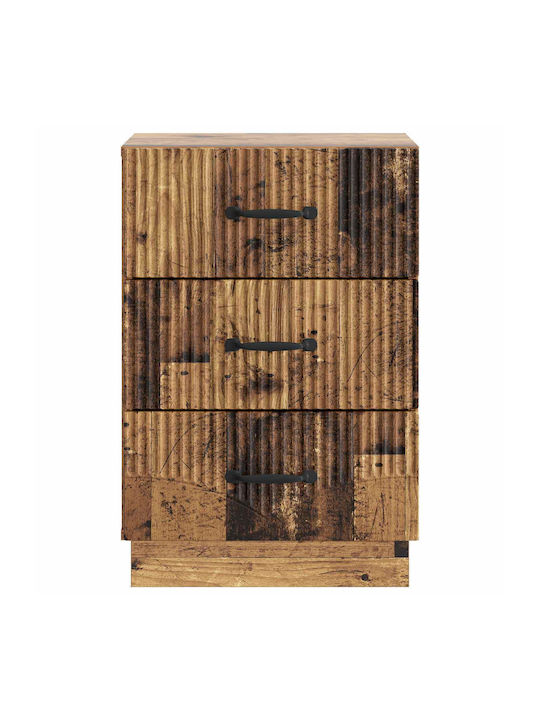 Brown Wooden Bedside Table 43x41x63.5cm