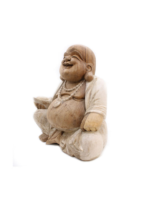 Ancient Wisdom Decorative Buddha Made of Wood 50cm