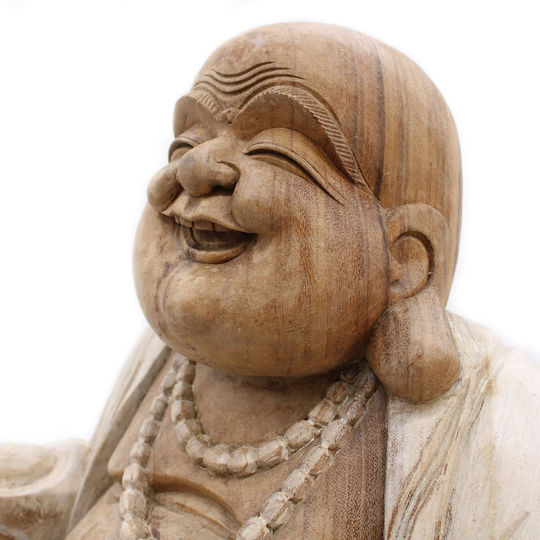 Ancient Wisdom Διακοσμητικός Βούδας από Ξύλο 50cm