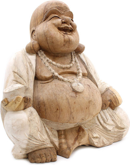 Ancient Wisdom Διακοσμητικός Βούδας από Ξύλο 50cm