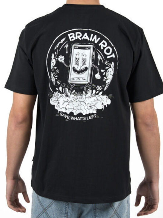 Brain Rot T-shirt Μαύρο