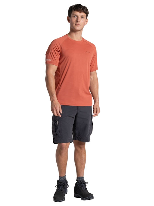 Herrenblusen Kurzarm Orange