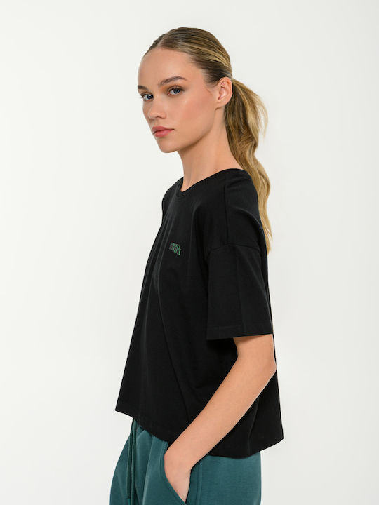 Γυναικείο Αθλητικό T-shirt Μαύρο