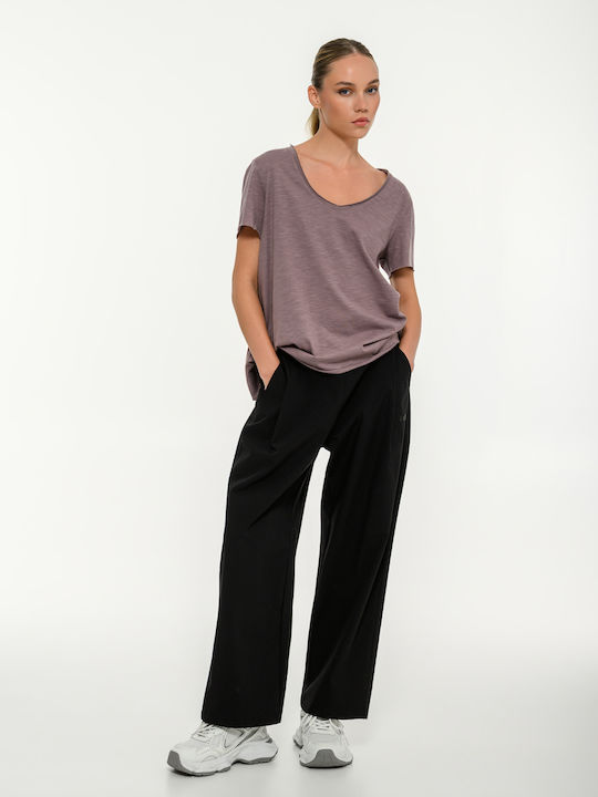 Women's Sports T-shirt Brown