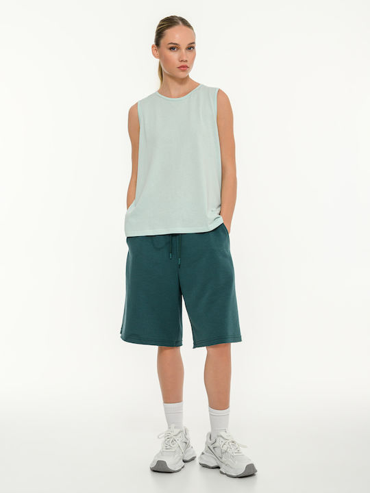 Women's Cotton Sleeveless Top Turquoise