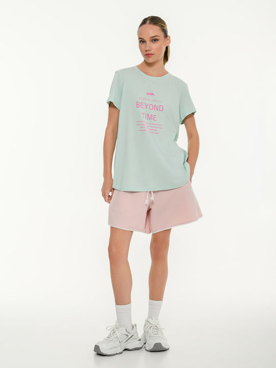 Γυναικείο Αθλητικό Oversized T-shirt Πράσινο