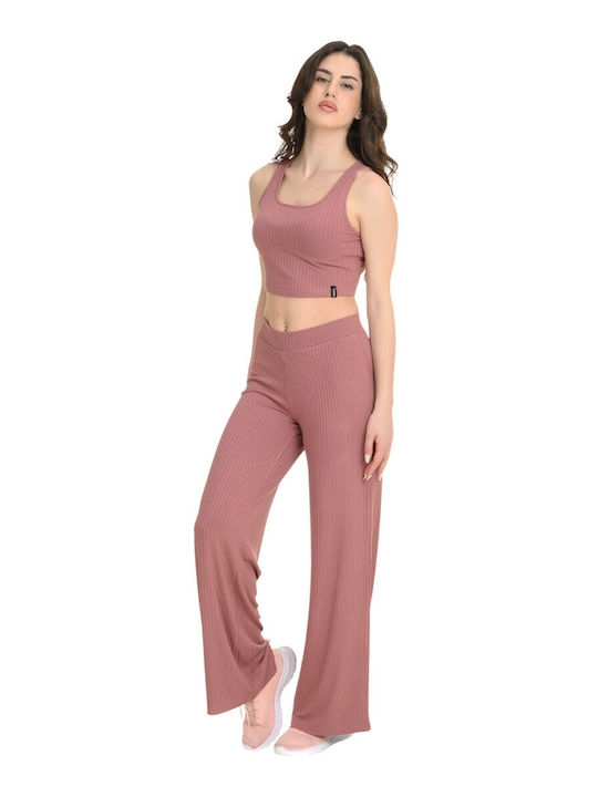 Damen Crop Top Rot