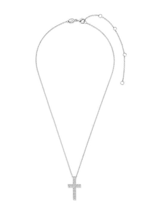 Ti Sento Damenkreuz aus Silber mit Kette