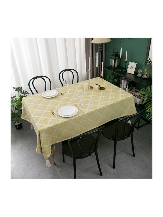 FRIPIA Τραπεζομάντηλο Λινό Πράσινο 140x250εκ.