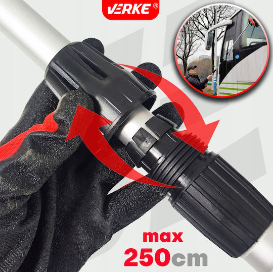 Perie Telescopică De Spălat Verke V08210 145 250 Cm 245 X 80 Mm