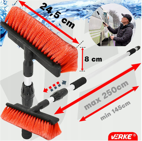 Perie Telescopică De Spălat Verke V08210 145 250 Cm 245 X 80 Mm