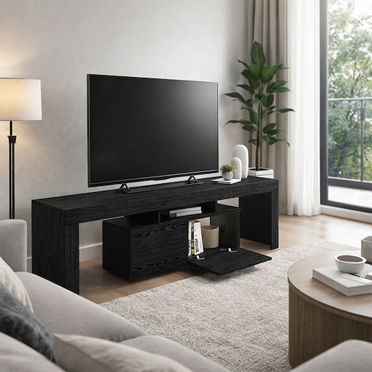Woodra Επιδαπέδιο Μαύρο 180x31.3x50.2εκ. Woodra Επιδαπέδιο Μαύρο 180x31.3x50.2εκ.