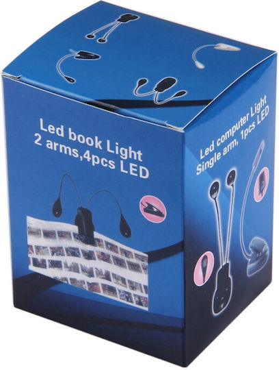 Lampă de Lectură Led cu Brațe Duble 3 x AAA eR D L