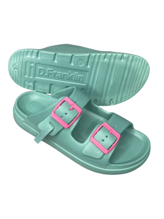 Vibe Foam Γυναικεία Σανδάλια Τιρκουάζ