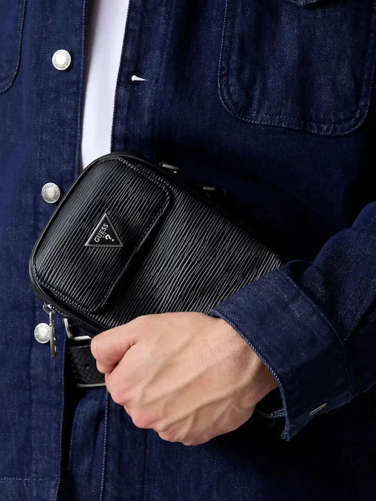 Milano Men's Shoulder / Crossbody Bag Black