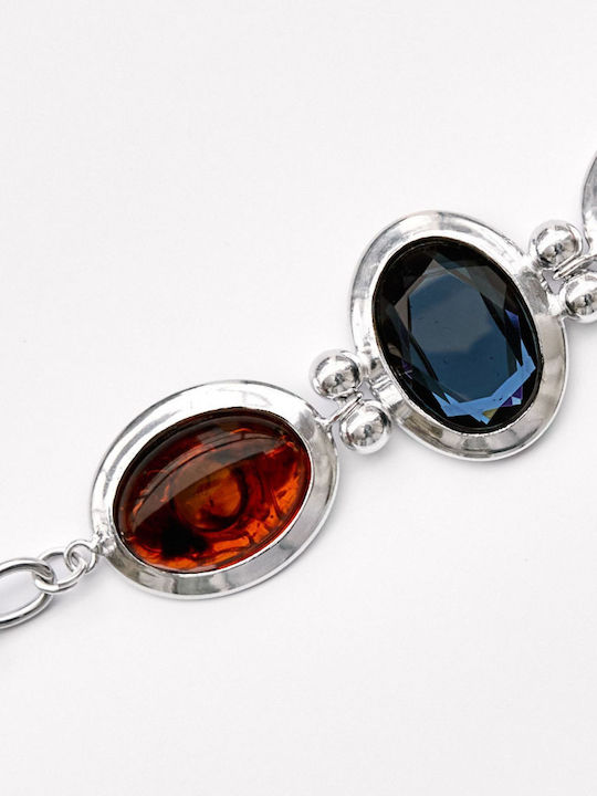 Kaleido Vergoldetes Blaues Halsband
