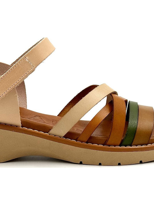 Leder Flache Sandalen Für Damen