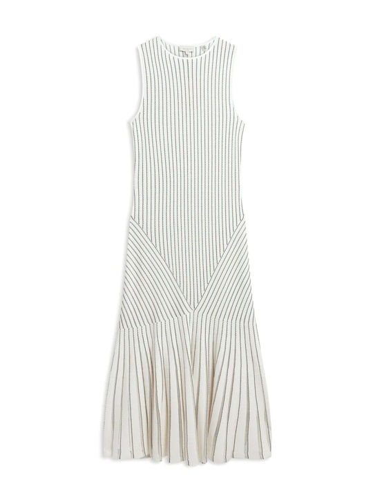 Summer Midi Evening Dress White