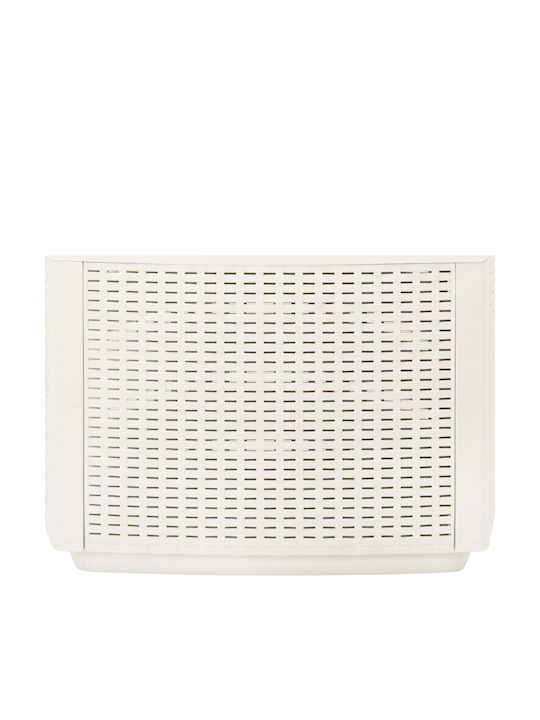 Plastic Sitting Room Table for Small Outdoor Spaces White 53x53x40cm