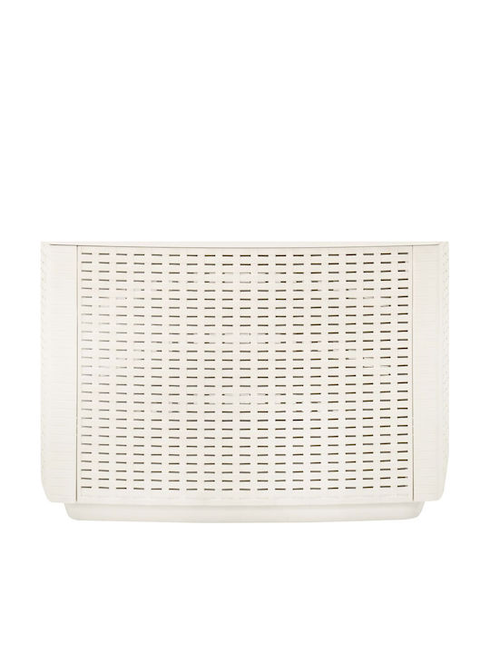 Plastic Sitting Room Table for Small Outdoor Spaces White 53x53x40cm
