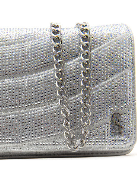 Große Damenbrieftasche Silber
