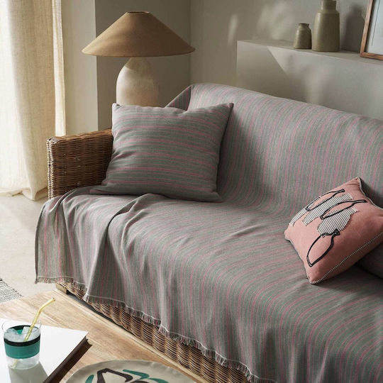 Gofis Home Nymeria Armchair Throw Jacquard 180x180cm Pink