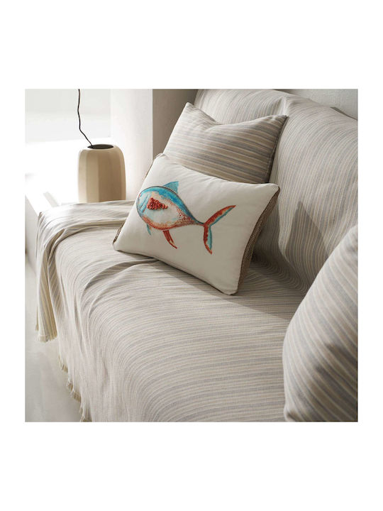 Gofis Home Nymeria Armchair Throw Jacquard 180x180cm Gray