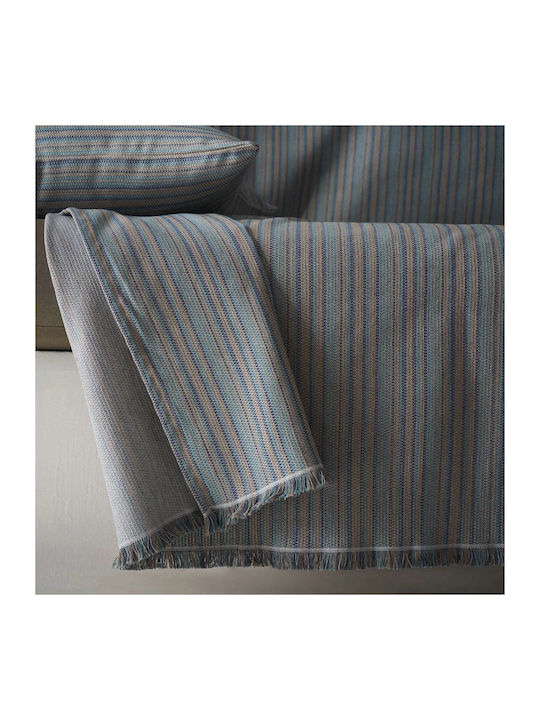 Gofis Home Nymeria Armchair Throw 180x180cm Blue