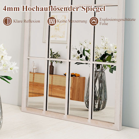 Costway HZ10391GR Καθρέπτης Ολόσωμος Τοξωτός Γκρι 115x50cm Costway HZ10391GR Καθρέπτης Ολόσωμος Τοξωτός Γκρι 115x50cm