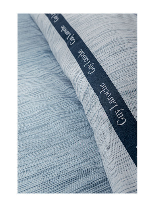 Guy Laroche Avene Bed Sheets Set King Size 270x265cm Blue 3pcs