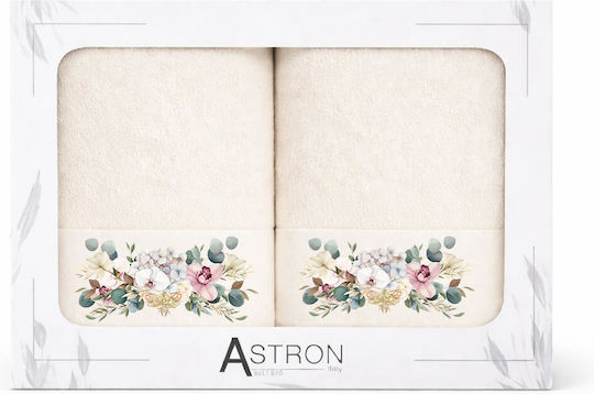 Astron Italy Gesichtstuch Orchid Ecru 2 Stück Gewicht 500gr/m² Astron Italy Gesichtstuch Orchid Ecru 2 Stück Gewicht 500gr/m²