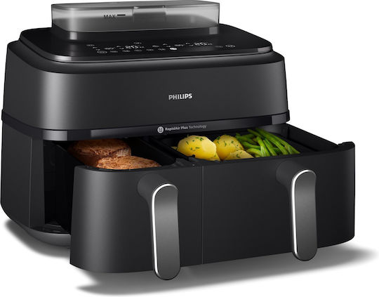 Philips Series 5000 Air Fryer with Double Removable Container 9l Black
