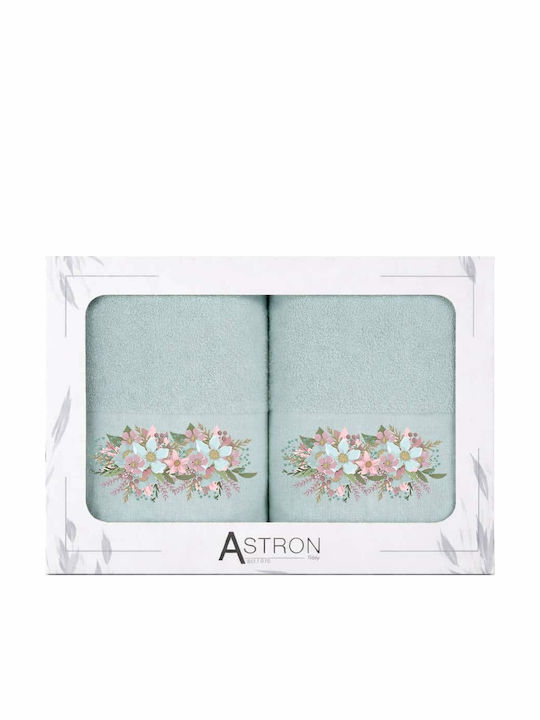 Astron Italy Face Towel Blossom Ecru 2 Pieces Weight 500gsm