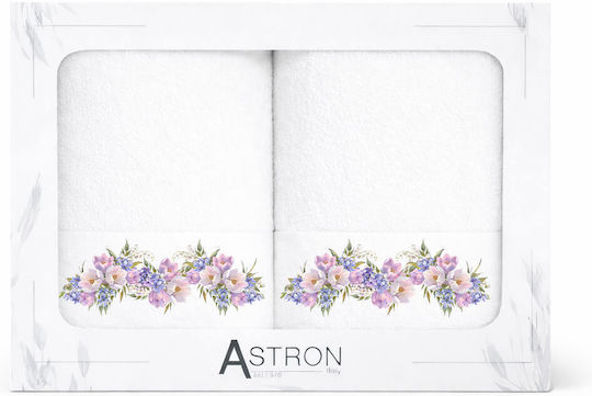 Astron Italy Кърпа За Лице Blossom Ecru 2 Брой Тегло 500гр/м²