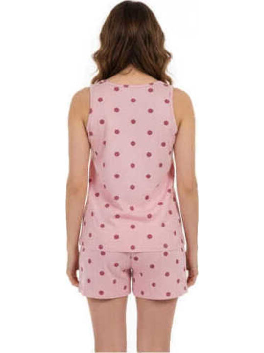 Prive Underwear Sommerliches Damen-Schlafanzug-Set Rosa
