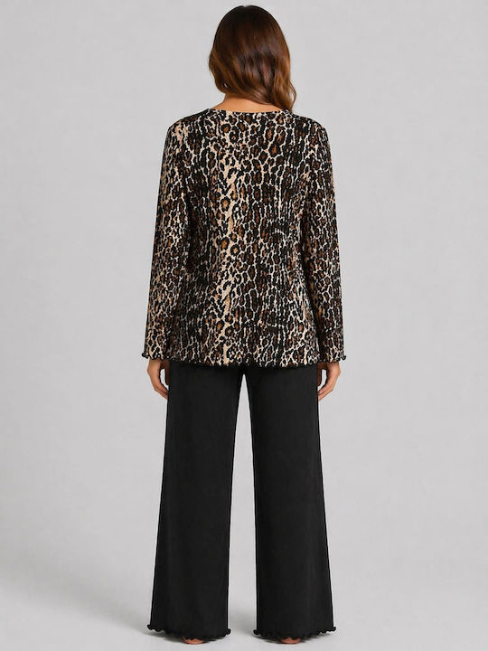 Nina Club Winter Women's Pyjama Set Black
