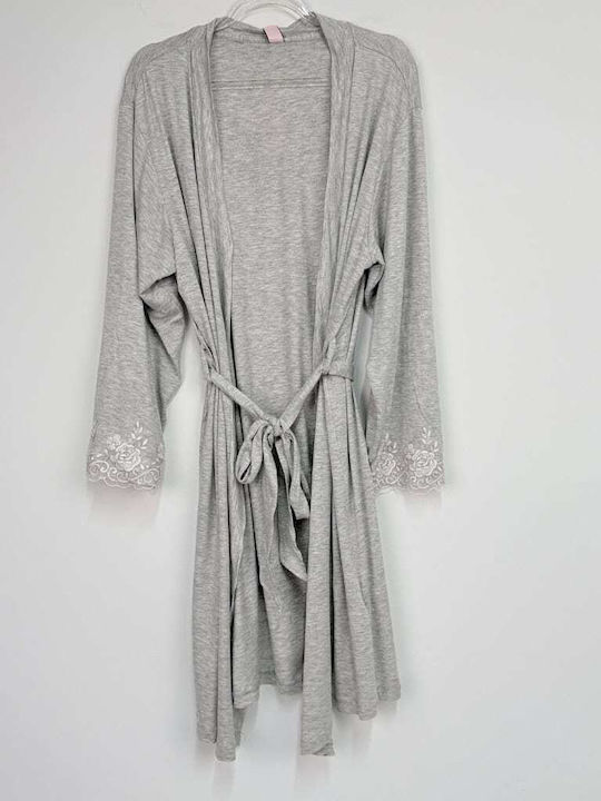 Cocobaci Sommerliches Damen-Schlafanzug-Set Grau