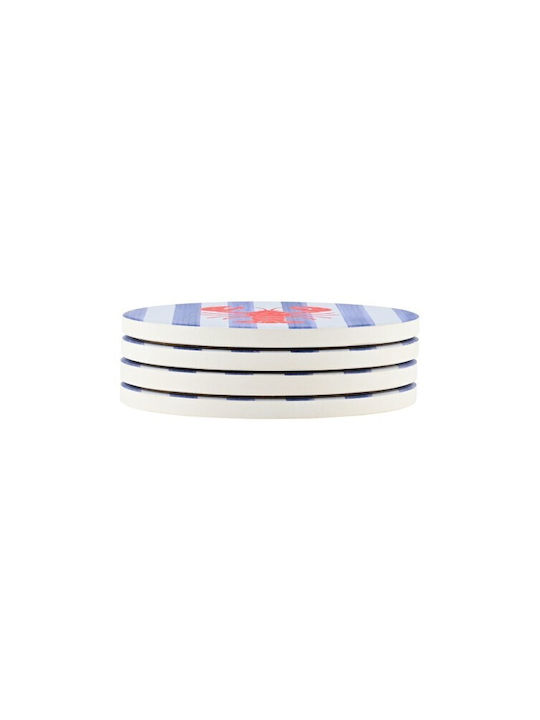 Estia Nautical Lobster Untersetzer Keramik mit Gestell 10,3x10,3cm 4Stücke Estia Nautical Lobster Untersetzer Keramik mit Gestell 10,3x10,3cm 4Stücke
