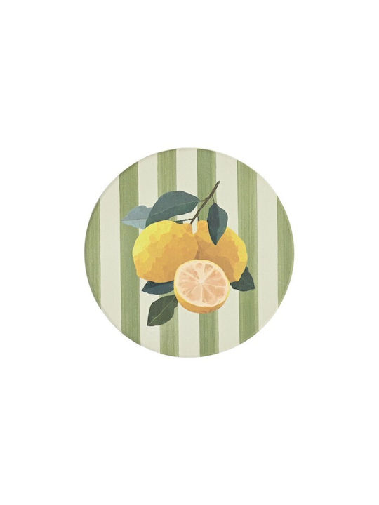 Estia Citrus Grove Untersetzer Keramik mit Gestell Gelb 10,3x10,3cm 4 Stück