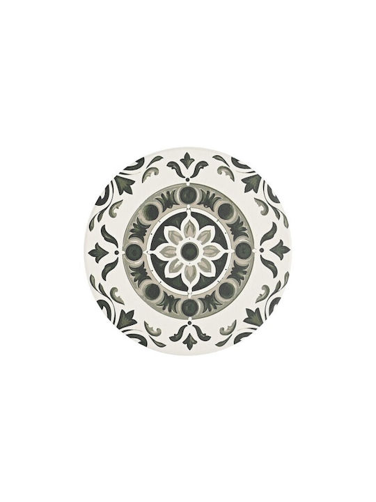 Estia Heritage Coaster Ceramic with Stand Green 10.3x10.3cm 4 Pieces