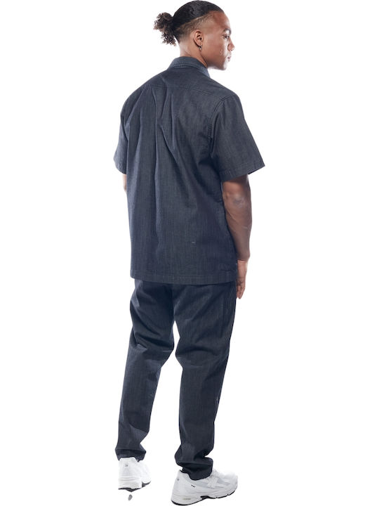 Overshirt Mânecă Lungă Albastră