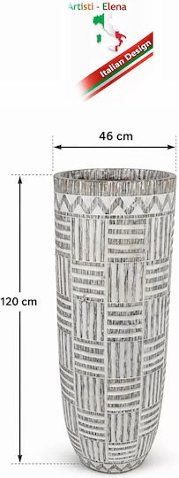 Vază Mare Decorativă Pentru Podea 120cm Luxury Vase Relieful Design Etnic Tribal