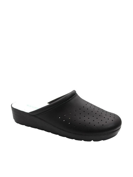 Naturelle Saboti Dama Din Piele Negri