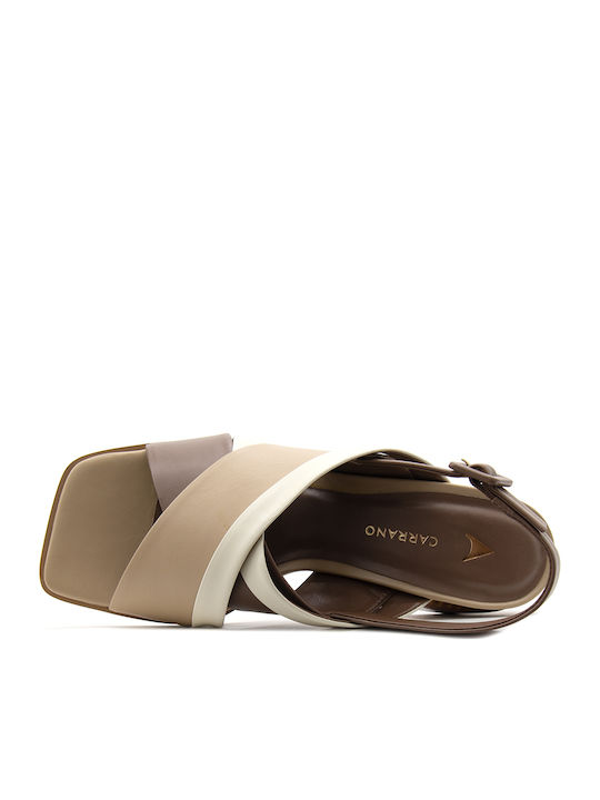 Leather Sandals Beige