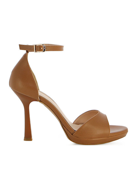 Leather Tabac Brown Sandals