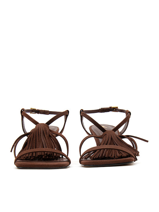 Carrano Suede Sandals Brown