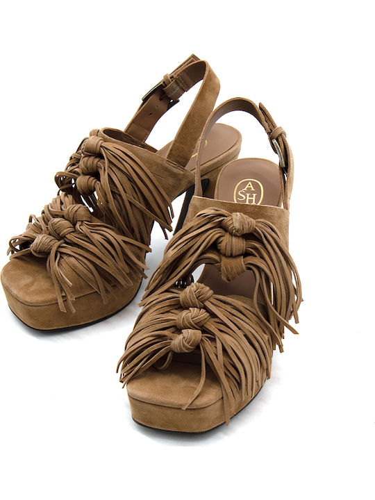 Oprah 02 Wildleder Damen Sandalen Braune
